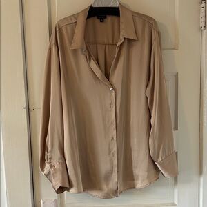 Torrid gold satin Blouse